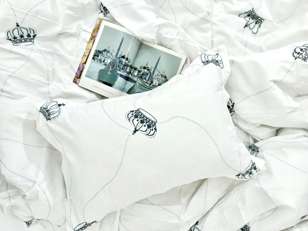 Постільна білизна євро Vie Nouvelle Elegant Cатин 200х220 EL18