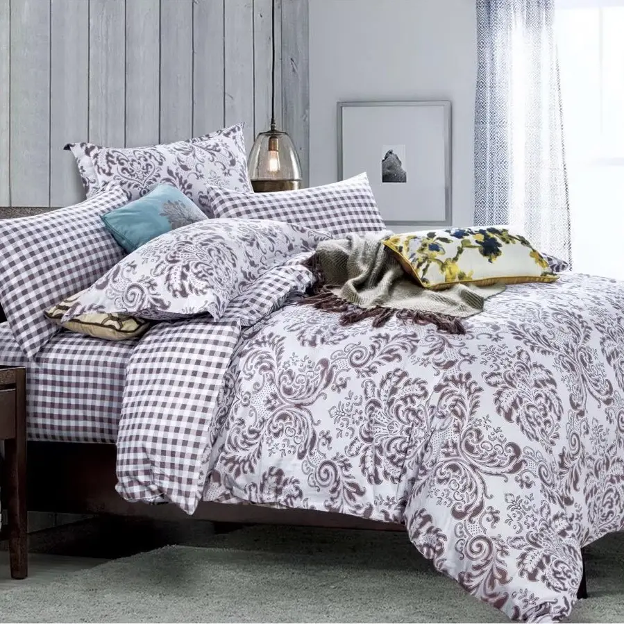 Постільна білизна євро Vie Nouvelle Classic сатин 200х220 PPCL-054