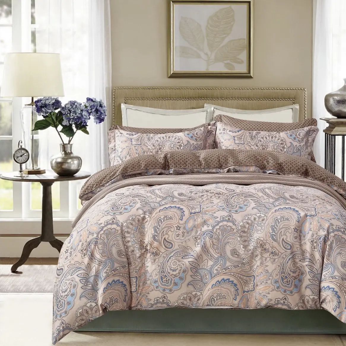 Постільна білизна євро Vie Nouvelle Classic сатин 200х220 PPCL-069