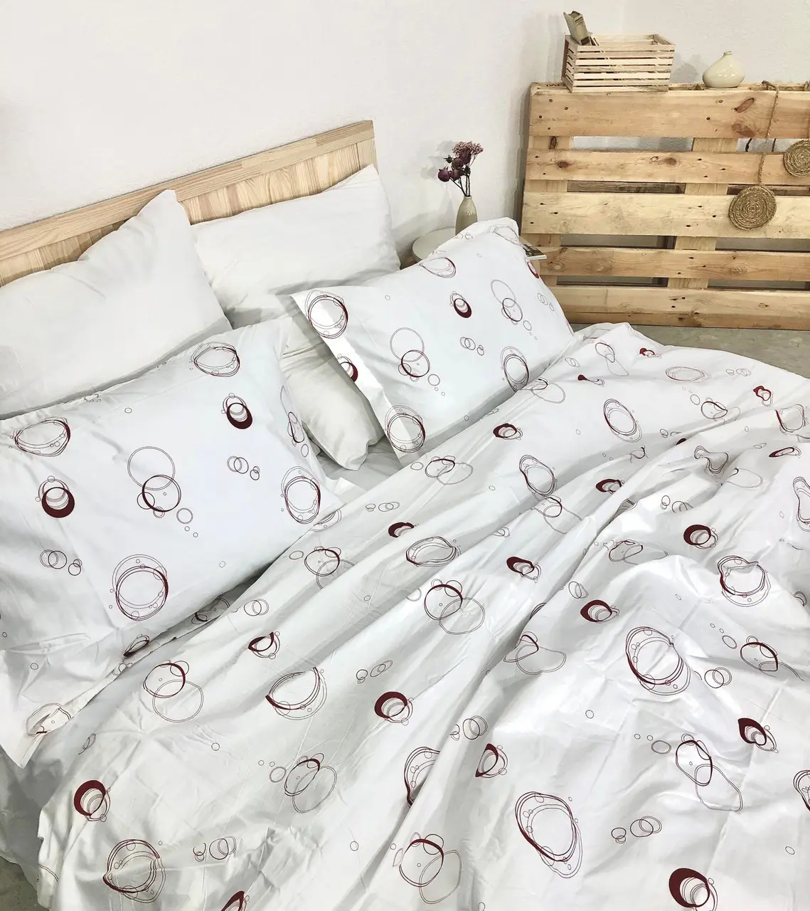 Постельное белье евро Vie Nouvelle Elegant Cатин 200х220 EL013