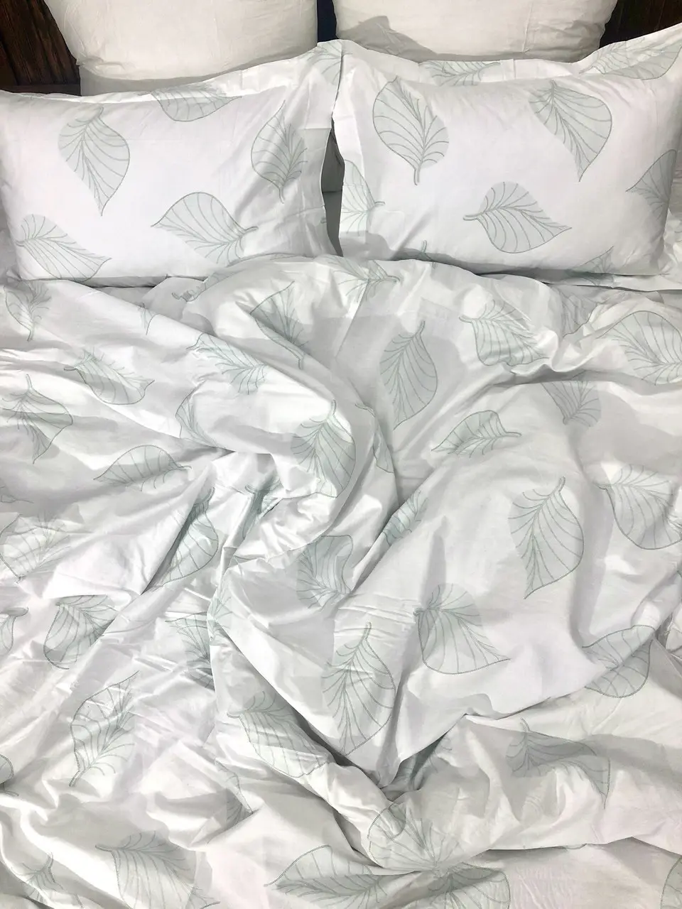 Постельное белье евро Vie Nouvelle Elegant Cатин 200х220 EL020