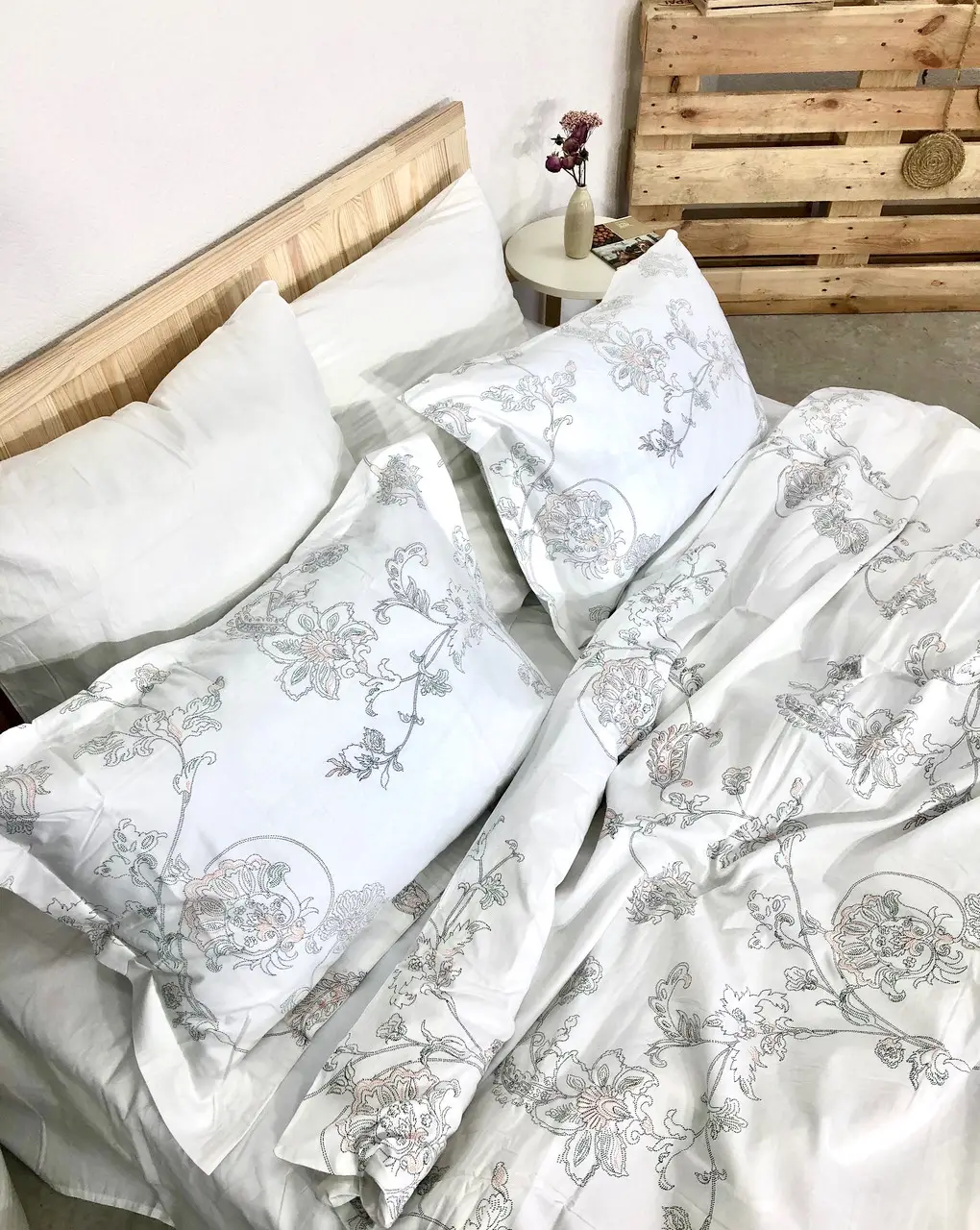 Постільна білизна євро Vie Nouvelle Elegant Cатин 200х220 EL09/008/006