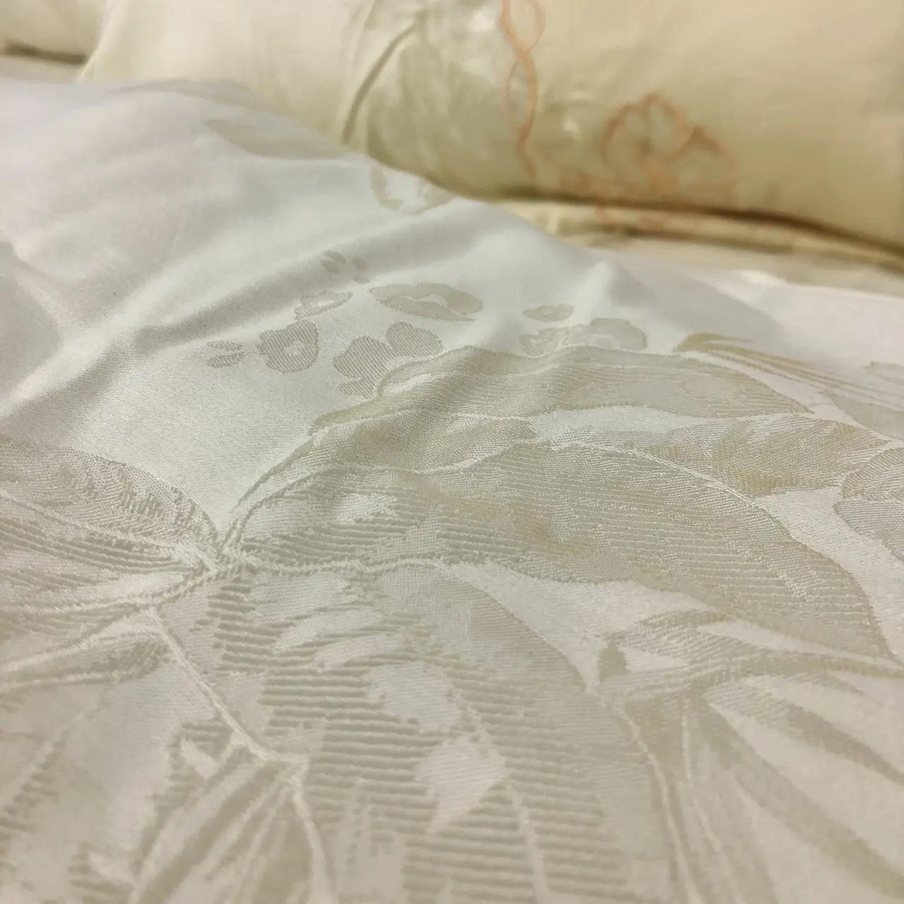 Постільна білизна Ailin жаккард з вишивкою євро 200×220 JE-41