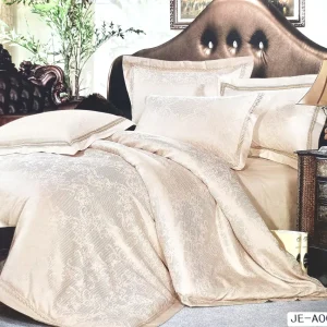 Постільна білизна Vie Nouvelle жаккард із шовковою вишивкою євро 200х220 JE-A005