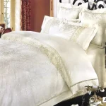 Постільна білизна Vie Nouvelle жаккард із шовковою вишивкою євро 200х220 JE-B03