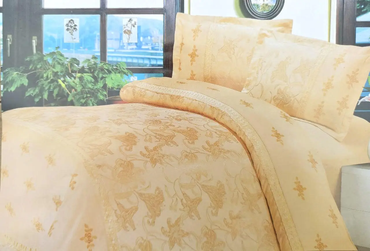 Постельное белье Vie Nouvelle жаккард с вышивкой JE-366