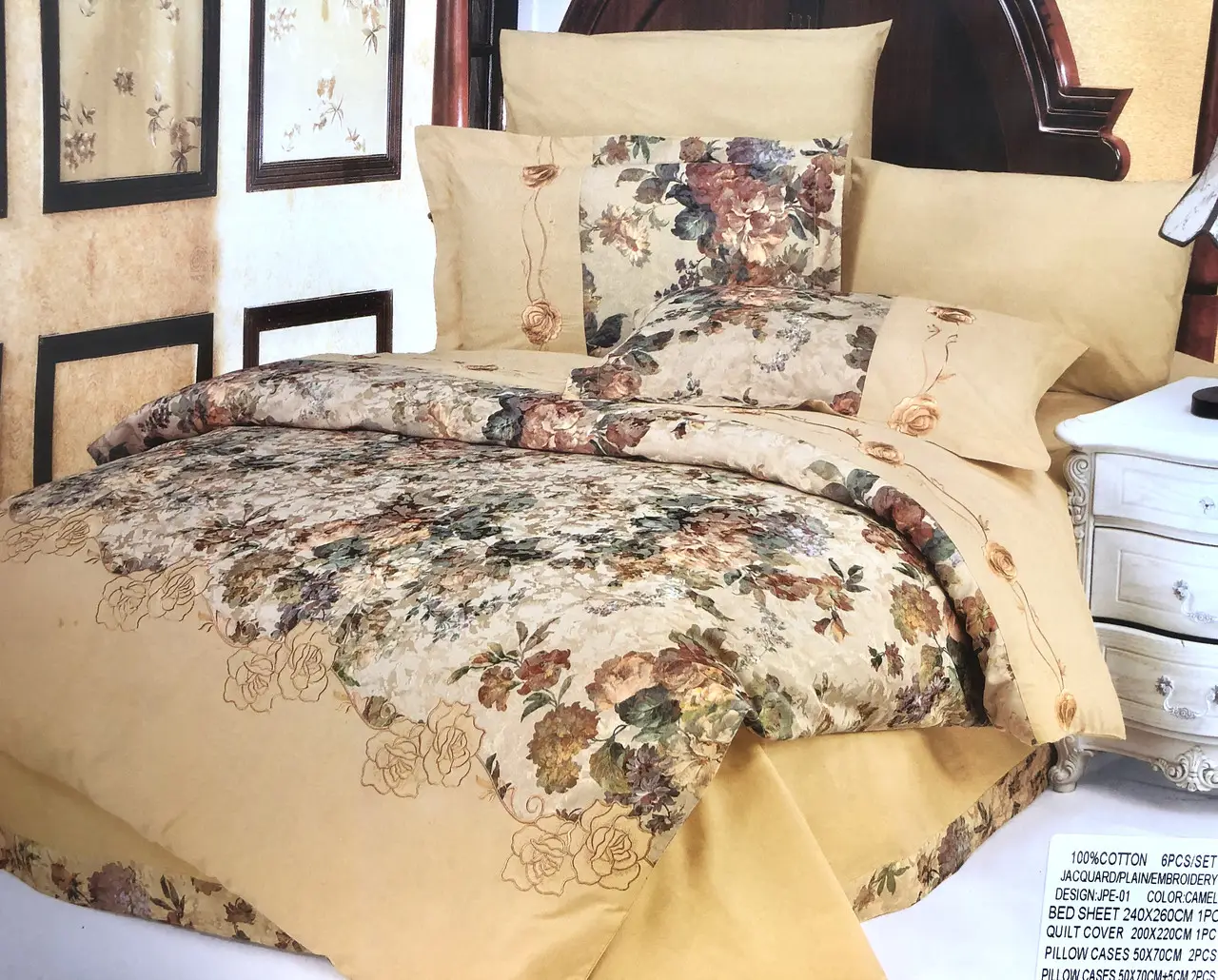 Постільна білизна Ailin сатин з гобеленом JPE-01