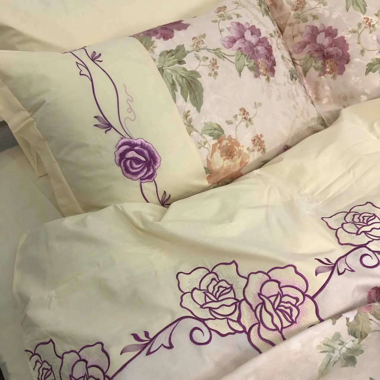 Постільна білизна Ailin сатин з гобеленом JPE-10