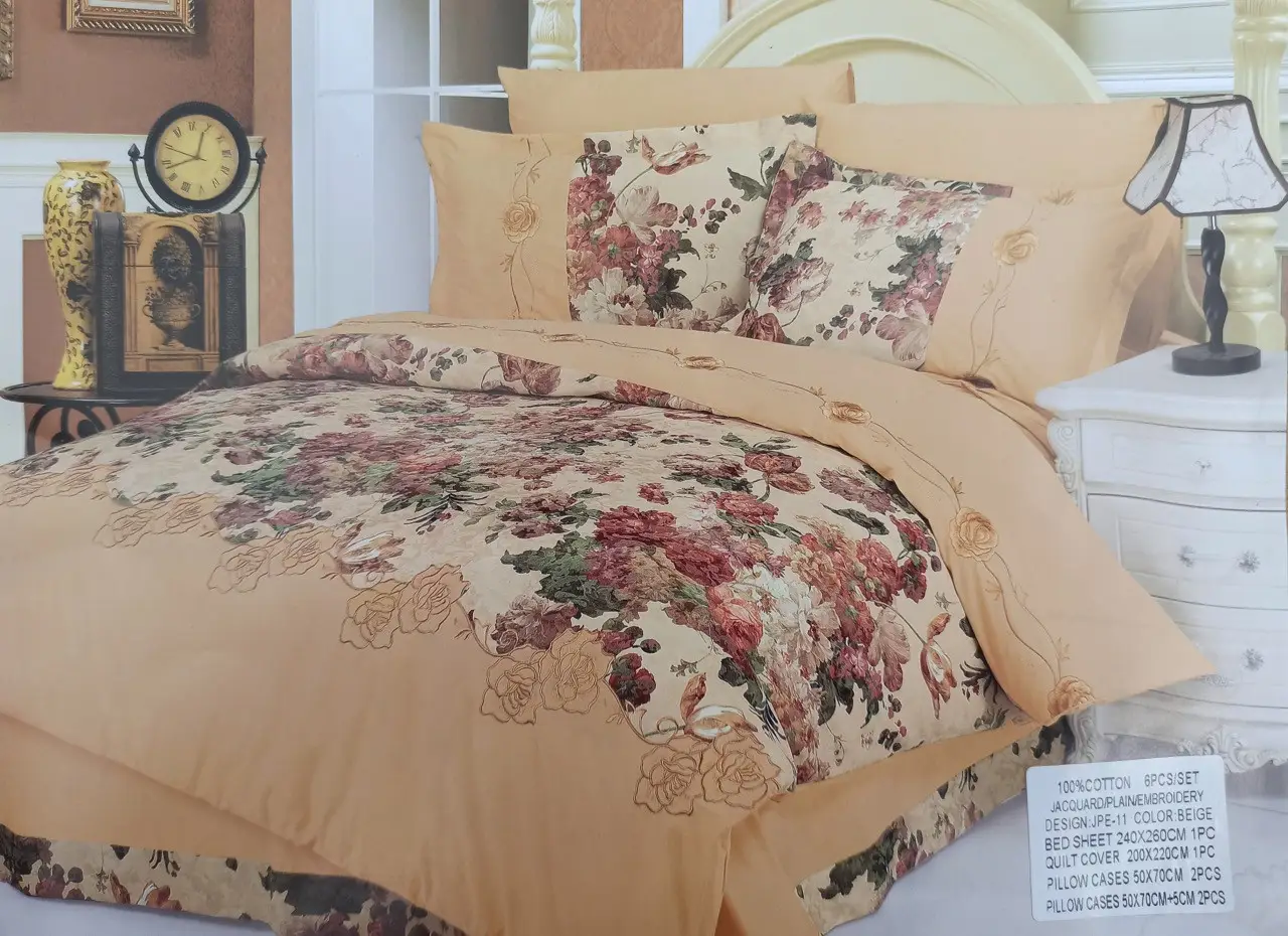 Постільна білизна Ailin сатин з гобеленом JPE-11