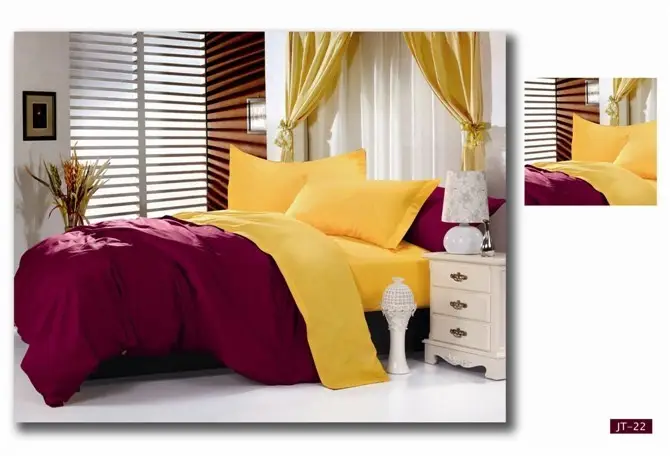 Двостороння постільна білизна Vie Nouvelle Dyed сатин JT22