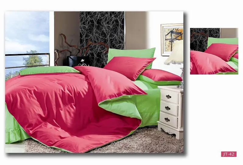 Двостороння постільна білизна Vie Nouvelle Dyed сатин JT42