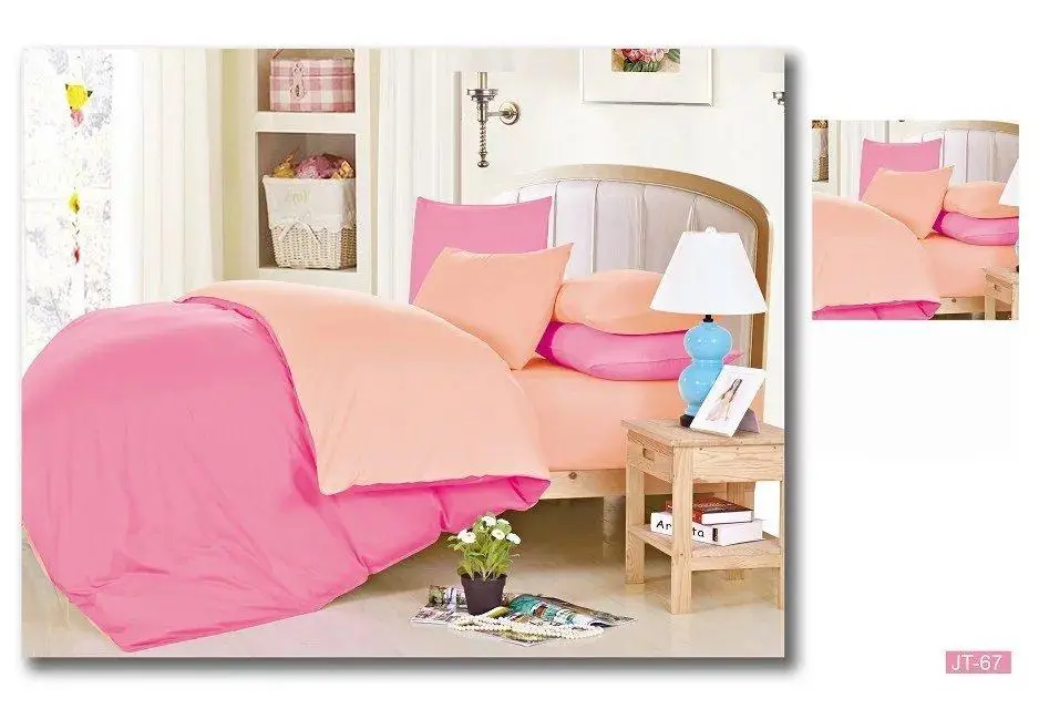 Двостороння постільна білизна Vie Nouvelle Dyed сатин JT67