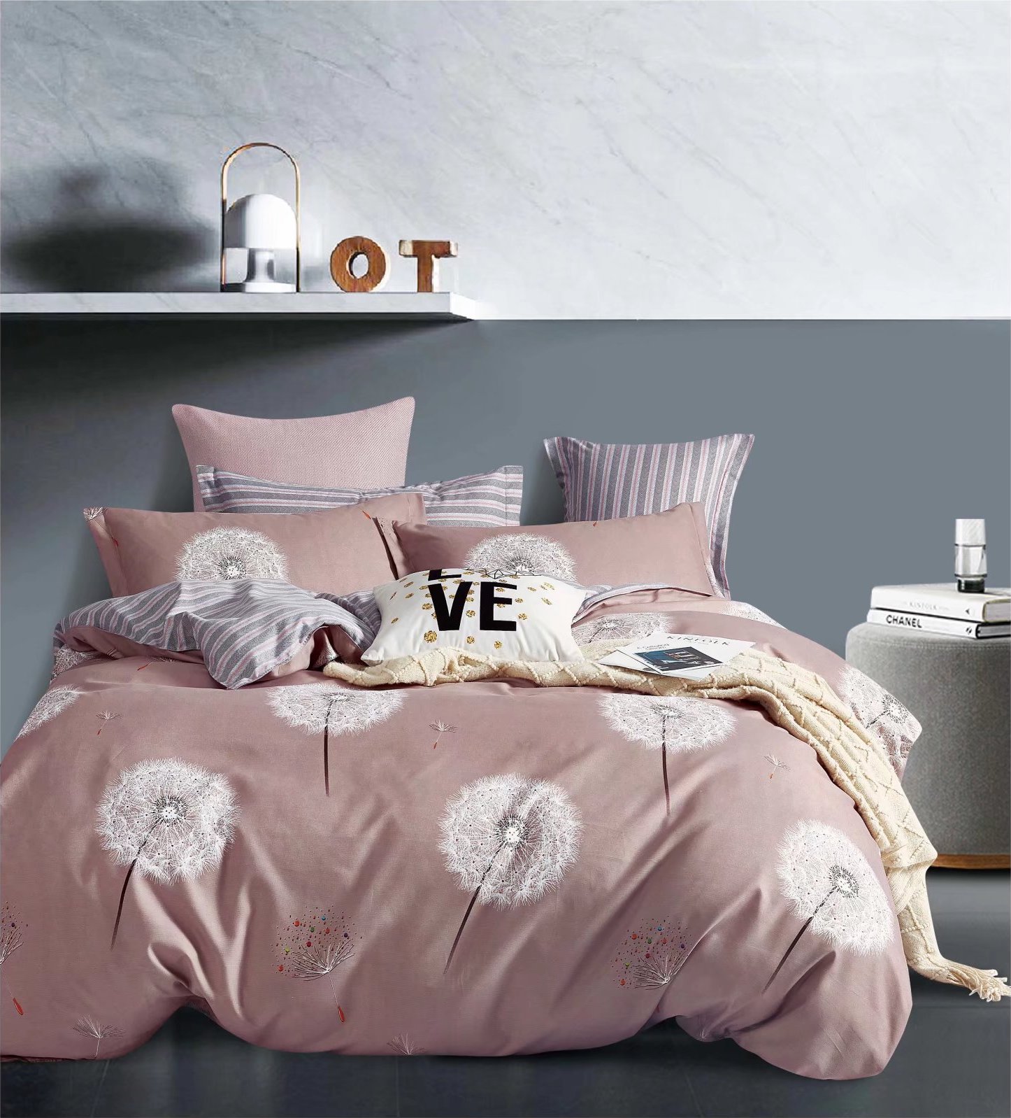 Постільна білизна євро Vie Nouvelle Velour Мікрофібра 200х220 VL22E