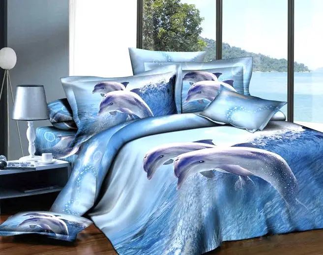 Постельное бельё евро Vie Nouvelle Сатин фотопринт RP A-9