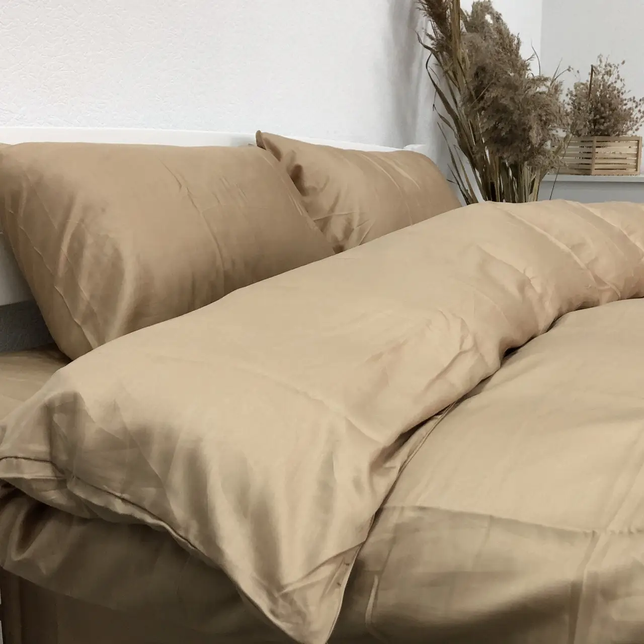 Постільна білизна Woodbury’s сатин преміум Golden Beige