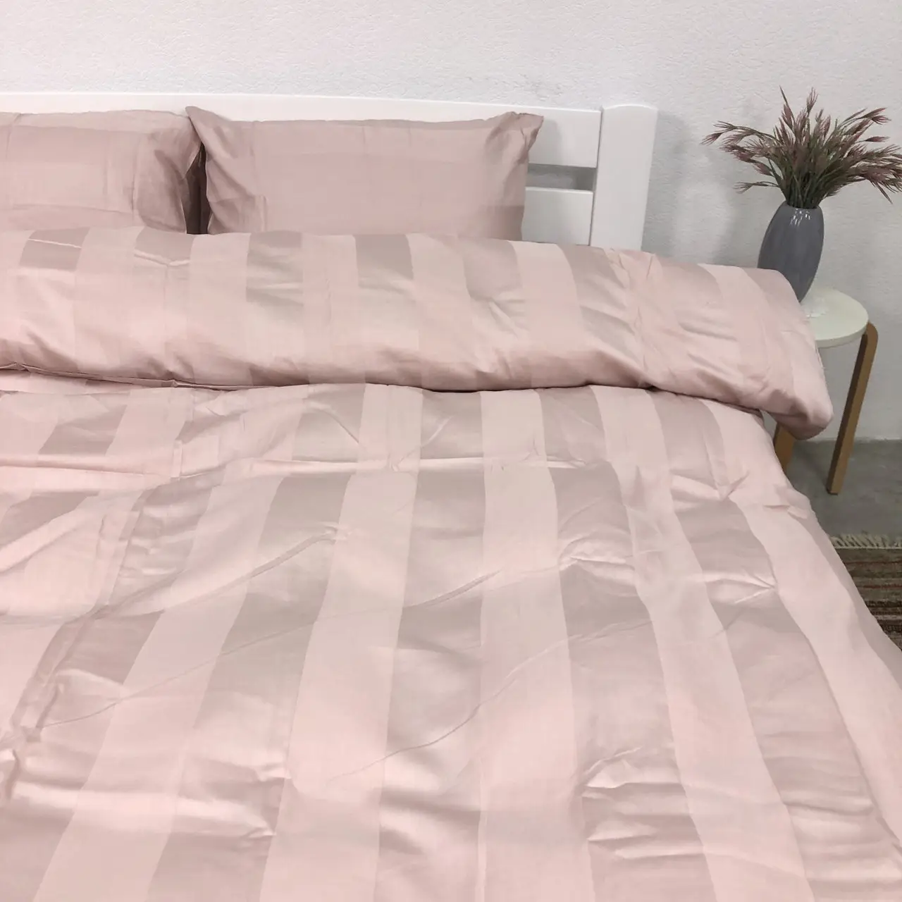 Постільна білизна Woodbury’s страйп-сатин Pink 5