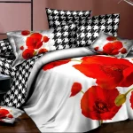 Постельное бельё евро Vie Nouvelle Сатин фотопринт RP-07