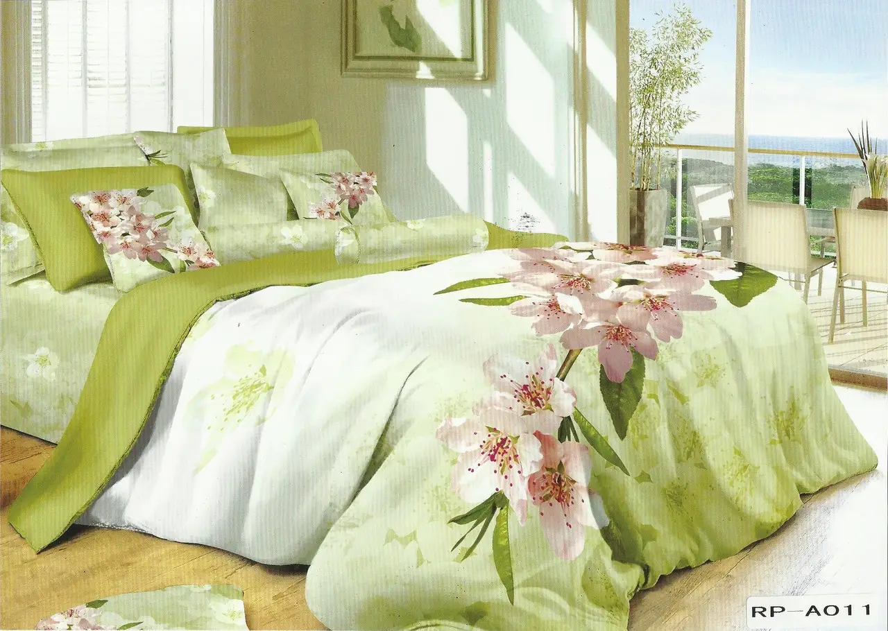 Постільна білизна євро Vie Nouvelle Сатин Фотопринт RP A-011