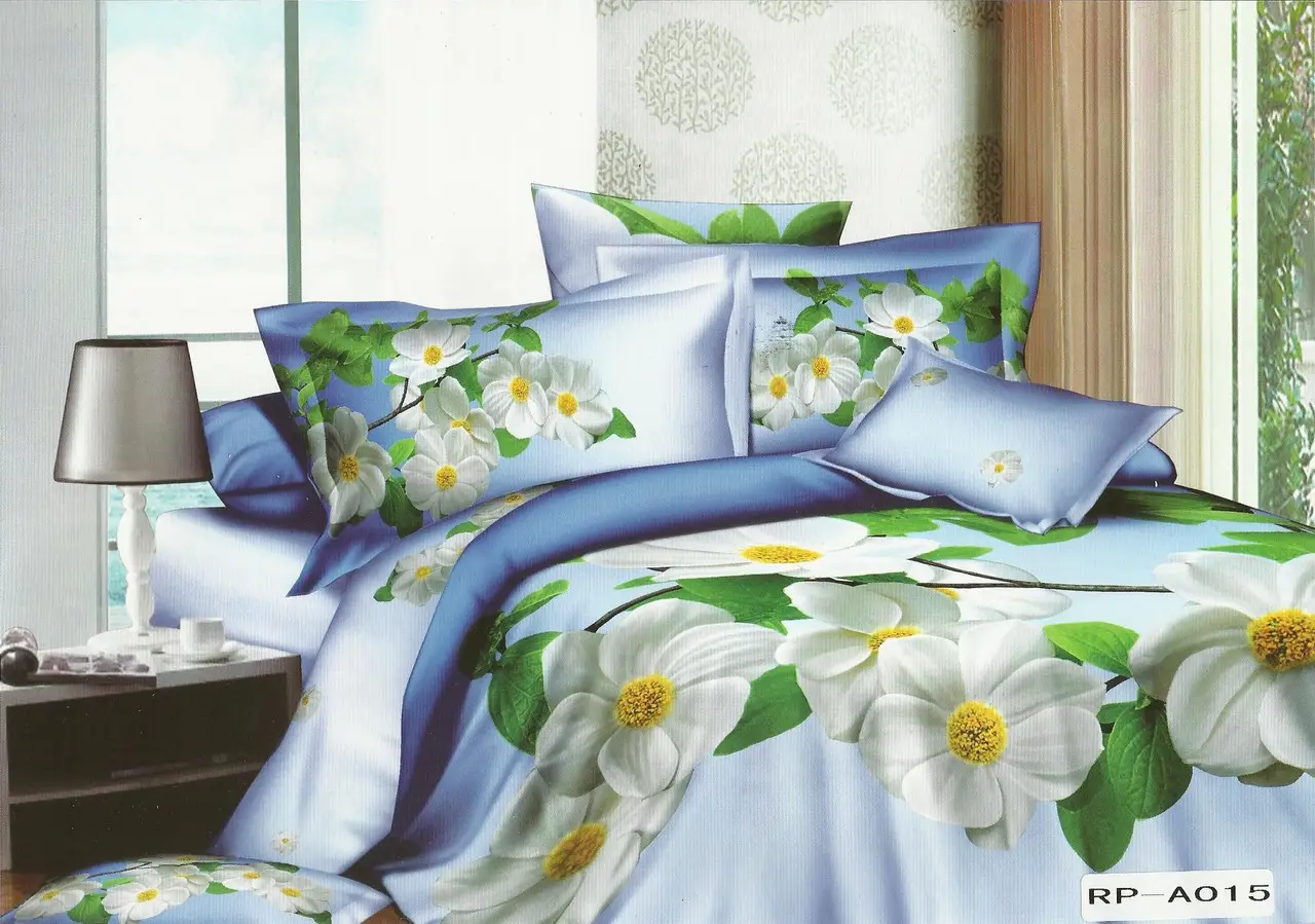 Постільна білизна євро Vie Nouvelle Сатин Фотопринт RP A-015