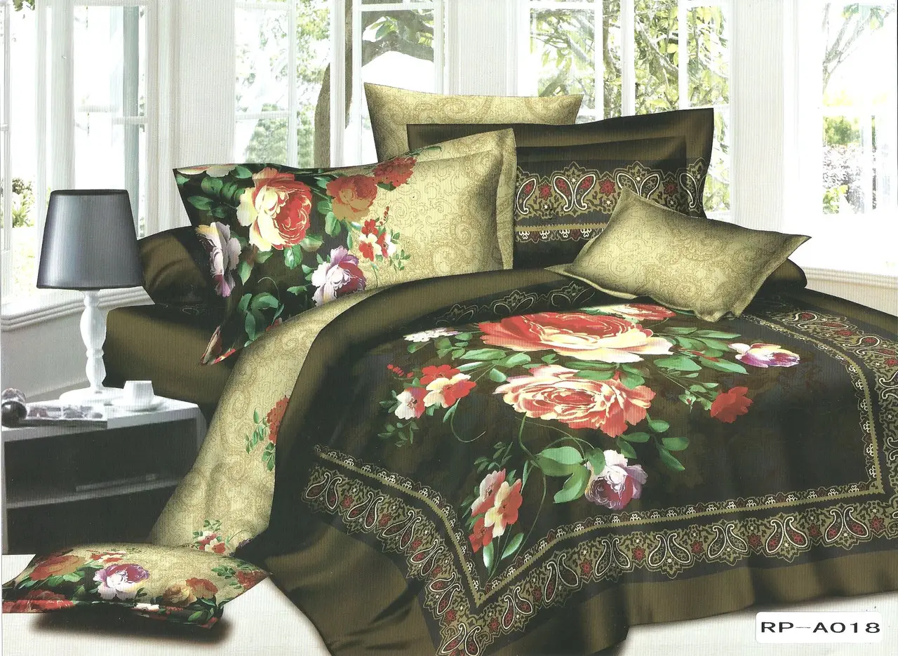 Постільна білизна євро Vie Nouvelle Сатин Фотопринт RP A-018