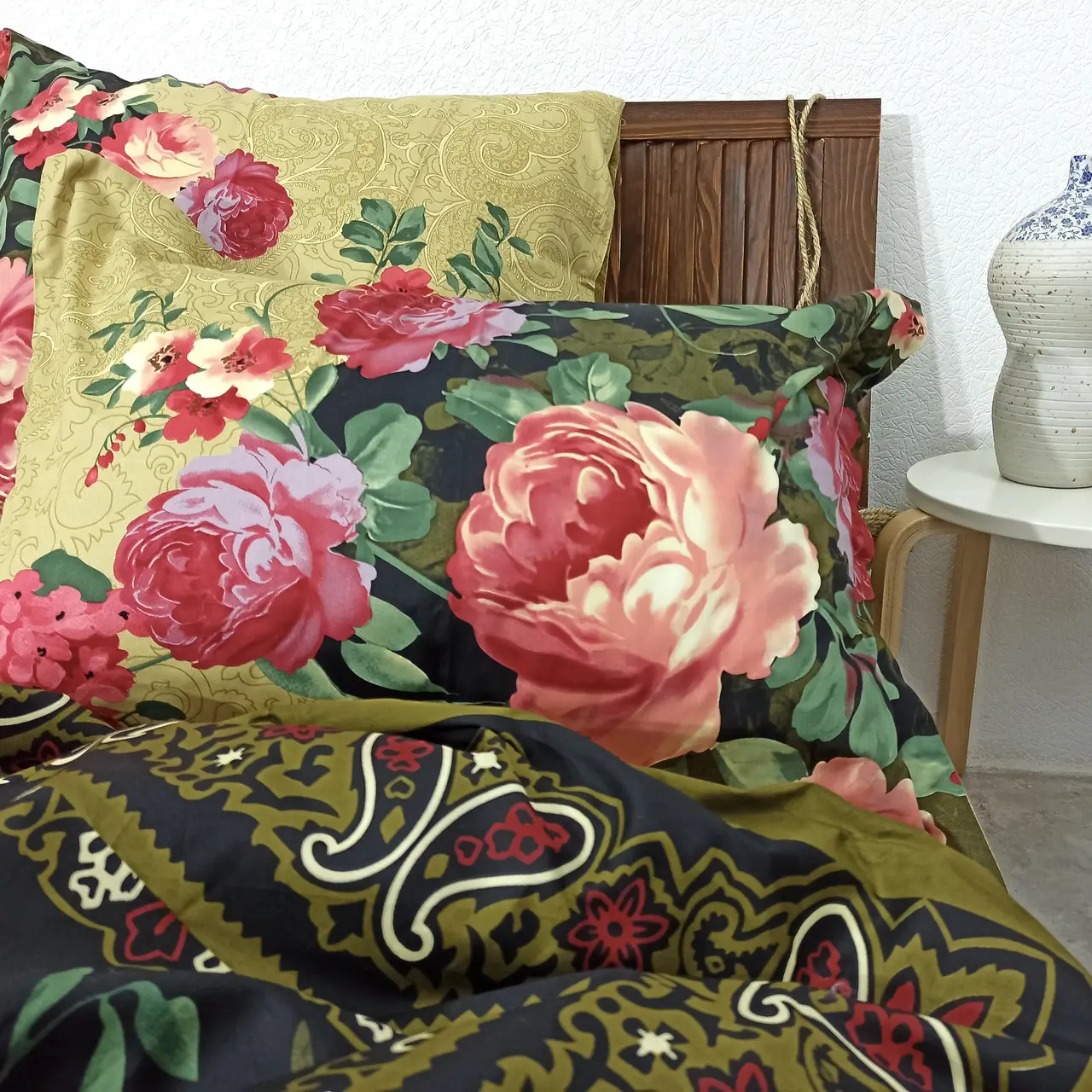 Постільна білизна євро Vie Nouvelle Сатин Фотопринт RP A-018