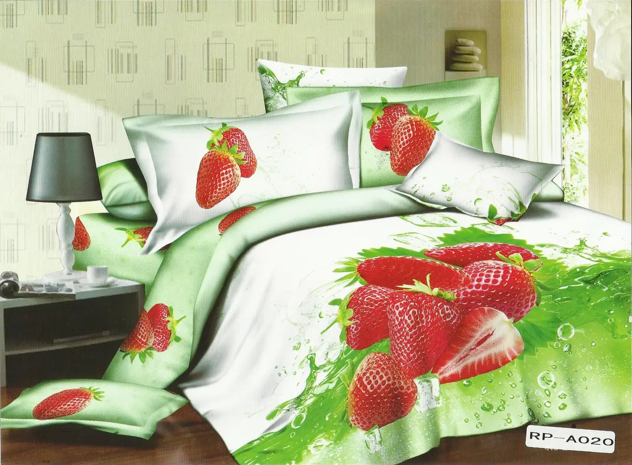 Постільна білизна євро Vie Nouvelle Сатин Фотопринт RP-A020S