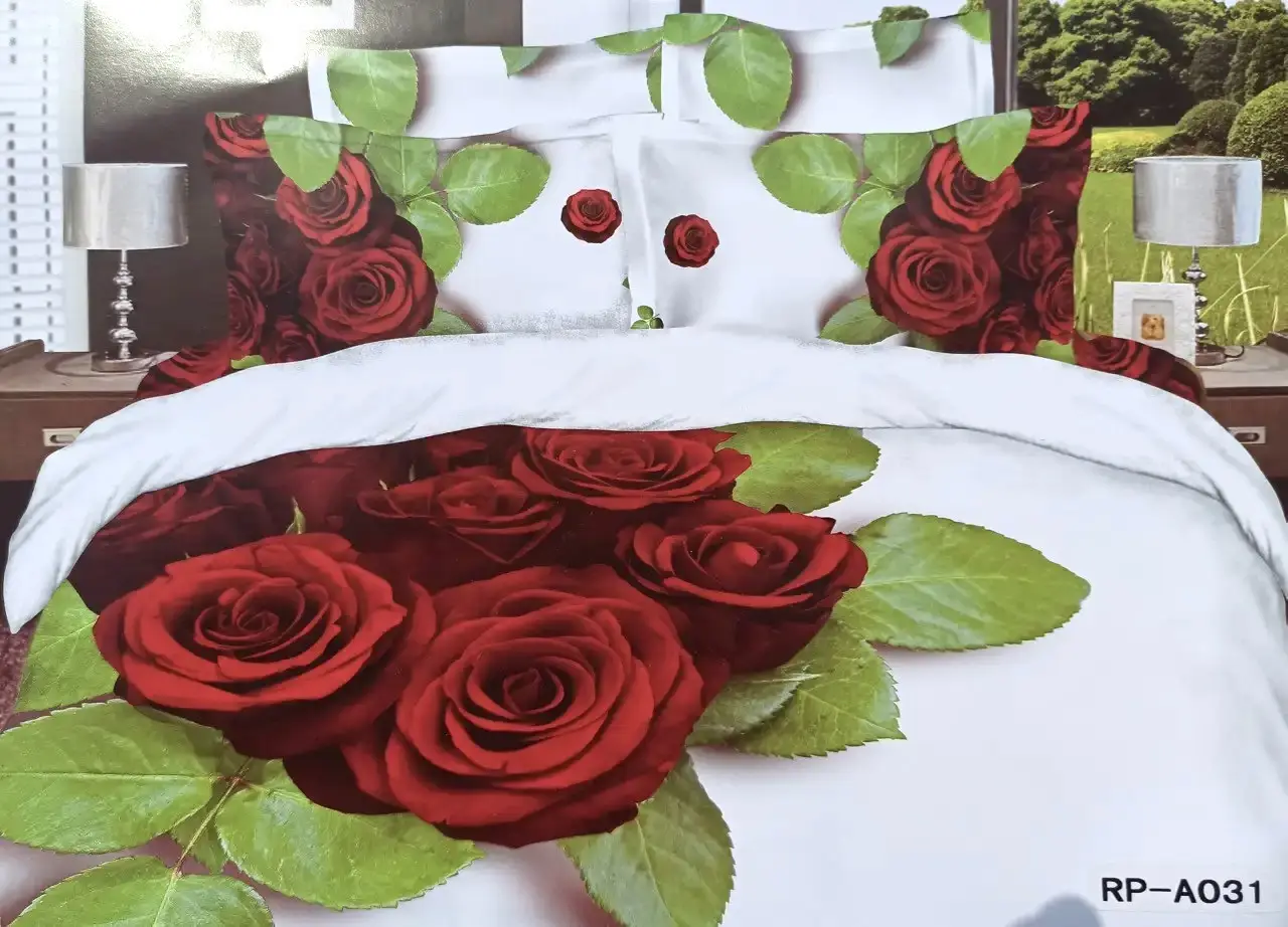 Постільна білизна євро Vie Nouvelle Сатин Фотопринт RP A-031