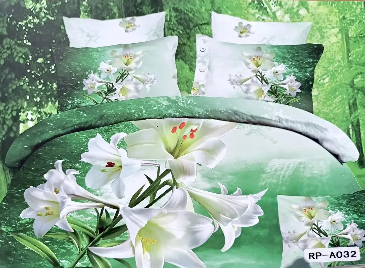 Постельное бельё евро Vie Nouvelle Сатин фотопринт RP A-032