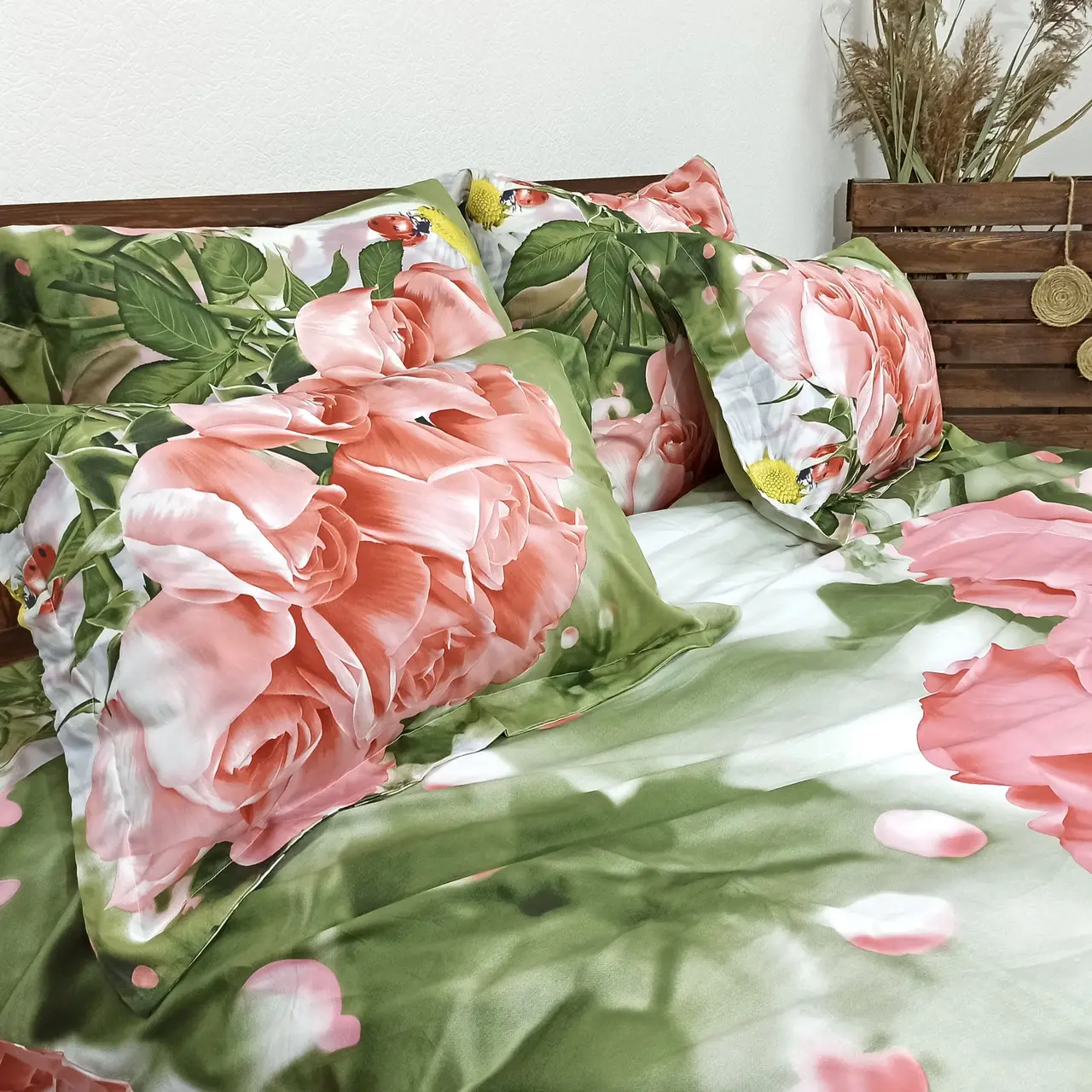 Постельное бельё евро Vie Nouvelle Сатин фотопринт RP A-035