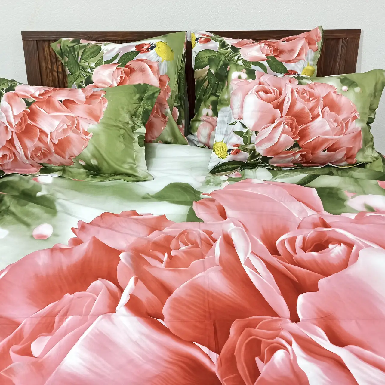 Постільна білизна євро Vie Nouvelle Сатин Фотопринт RP A-035