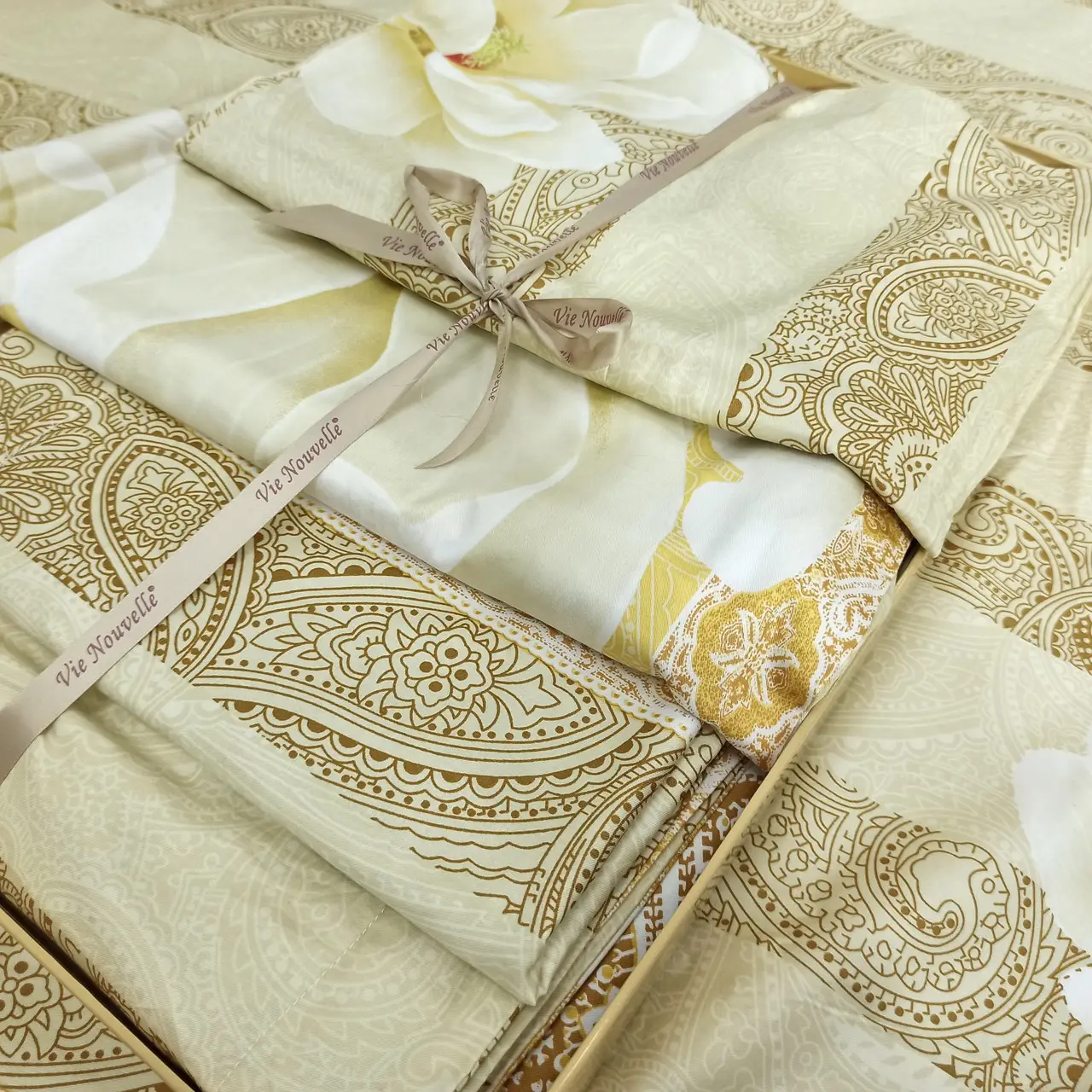 Постельное бельё евро Vie Nouvelle Сатин фотопринт RP A-036