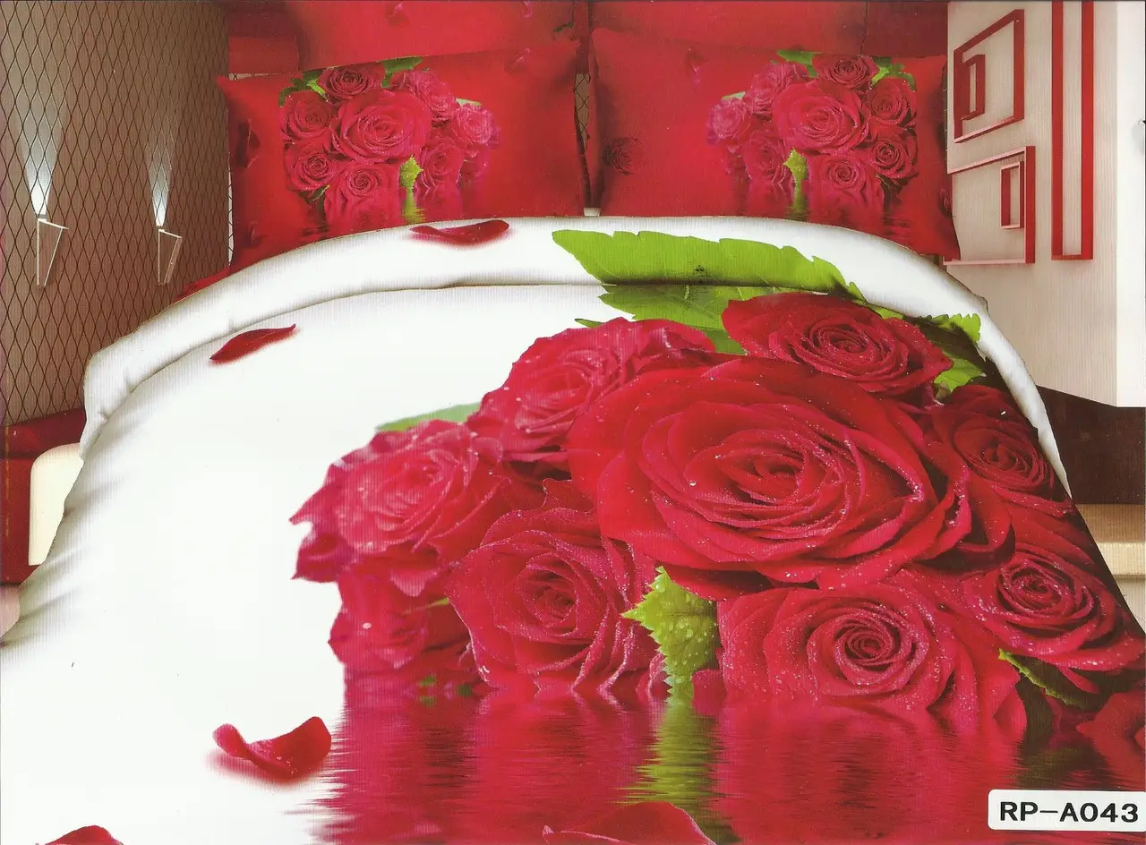 Постельное бельё евро Vie Nouvelle Сатин фотопринт RP A-043