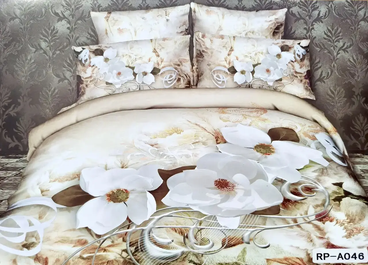 Постельное бельё евро Vie Nouvelle Сатин фотопринт RP A-046