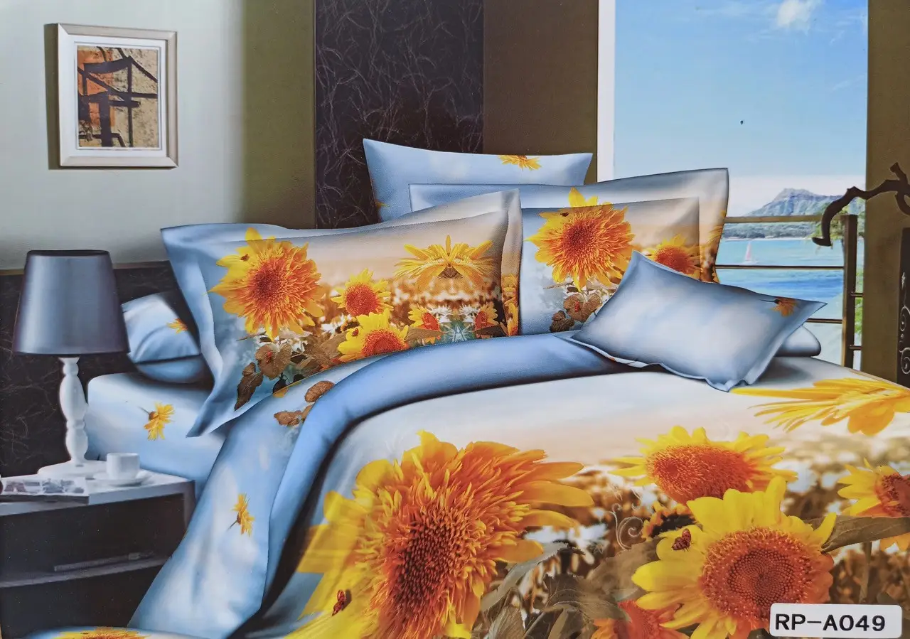 Постельное бельё евро Vie Nouvelle Сатин фотопринт RP A-049