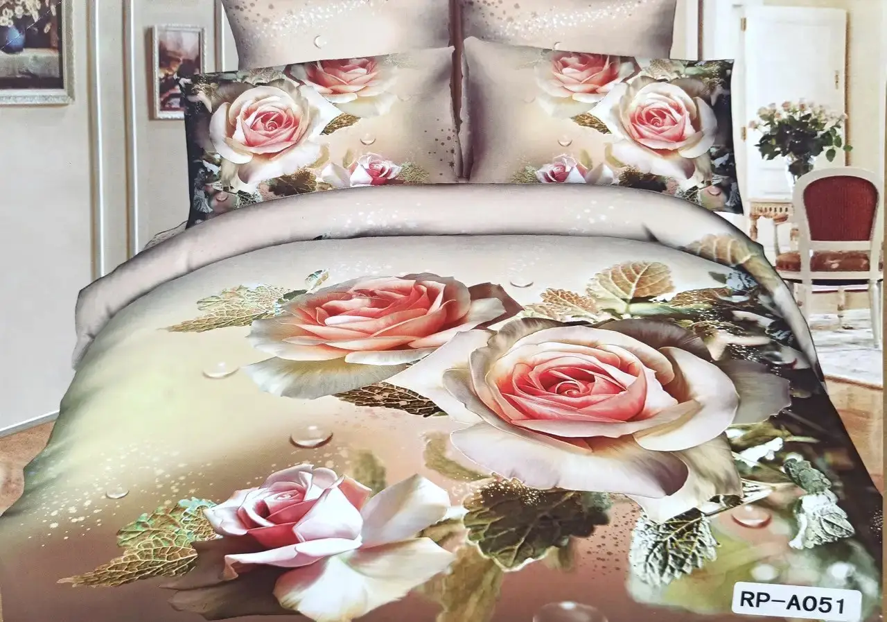 Постільна білизна євро Vie Nouvelle Сатин Фотопринт RP A-051