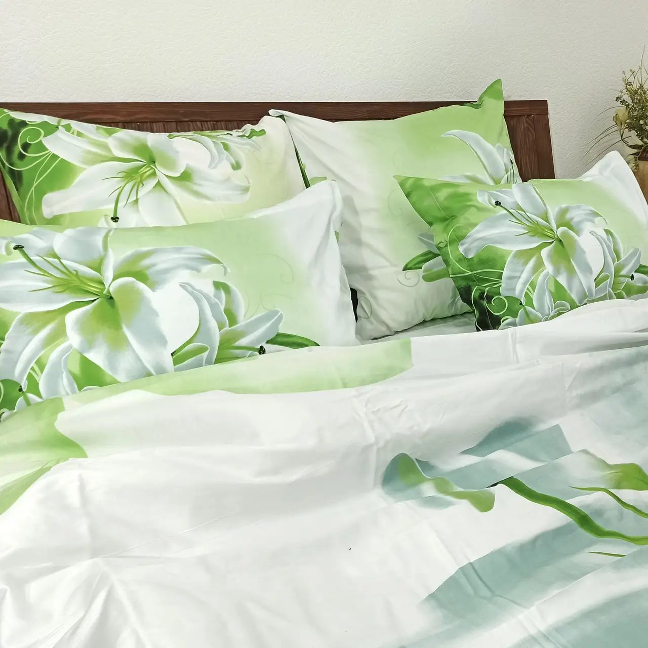 Постельное бельё евро Vie Nouvelle Сатин фотопринт RP A-15