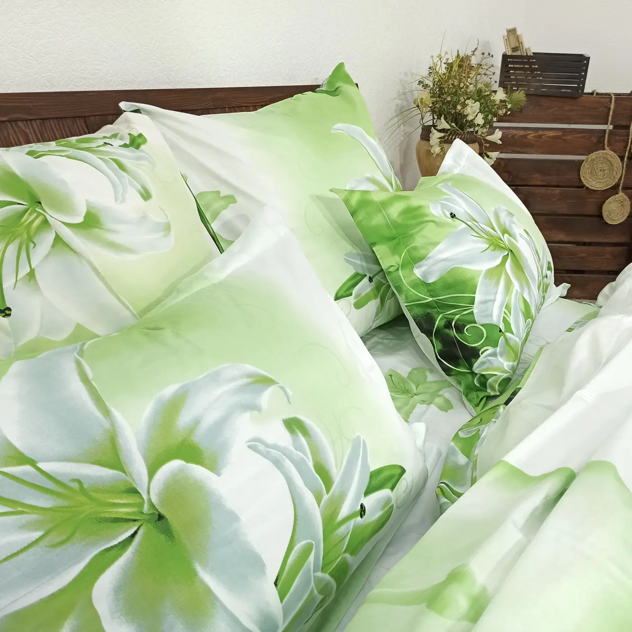 Постельное бельё евро Vie Nouvelle Сатин фотопринт RP A-15