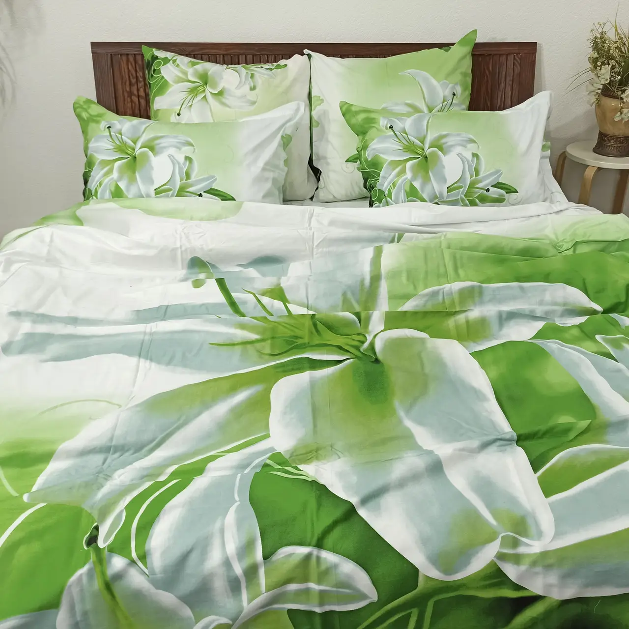 Постельное бельё евро Vie Nouvelle Сатин фотопринт RP A-15