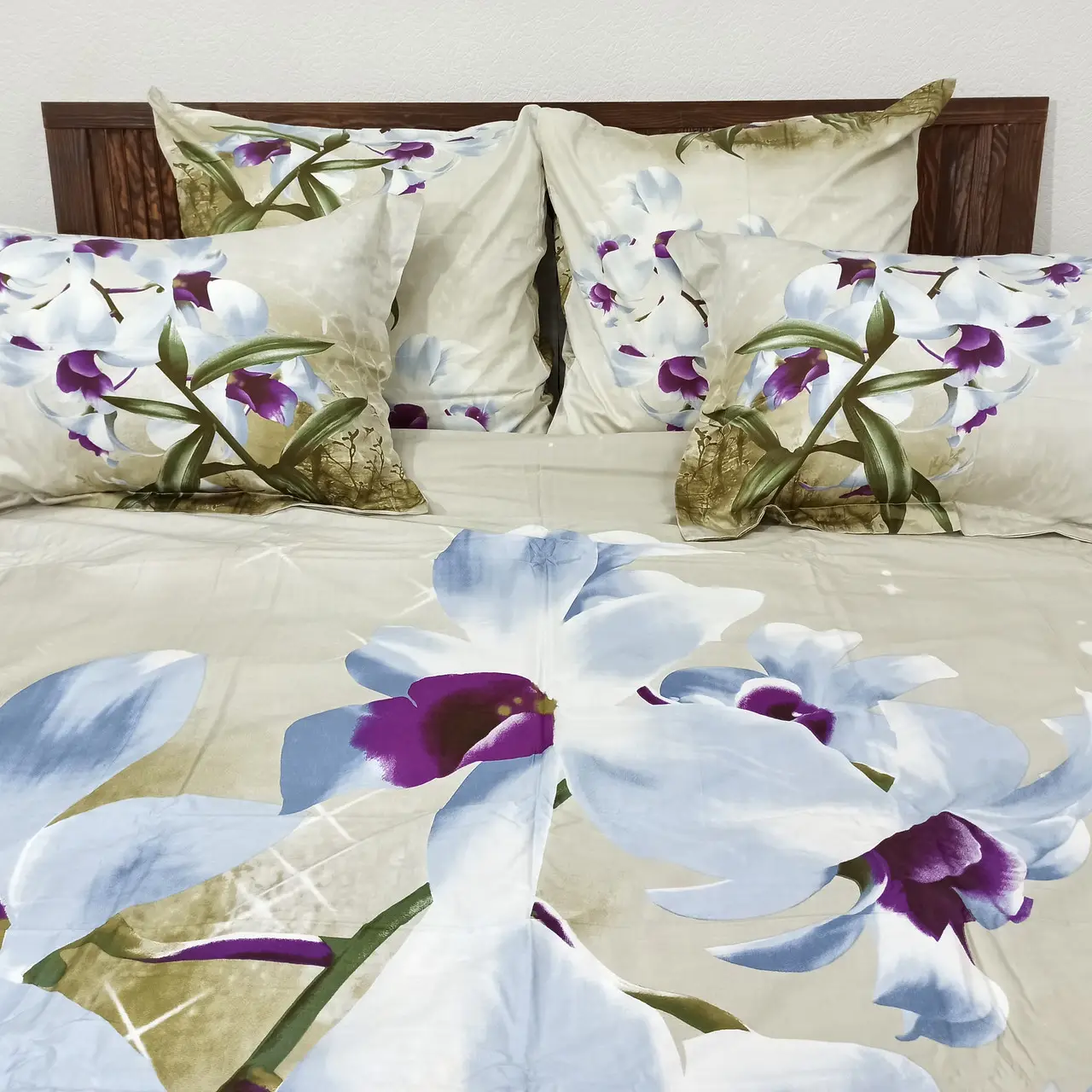 Постельное бельё евро Vie Nouvelle Сатин фотопринт RP A-17