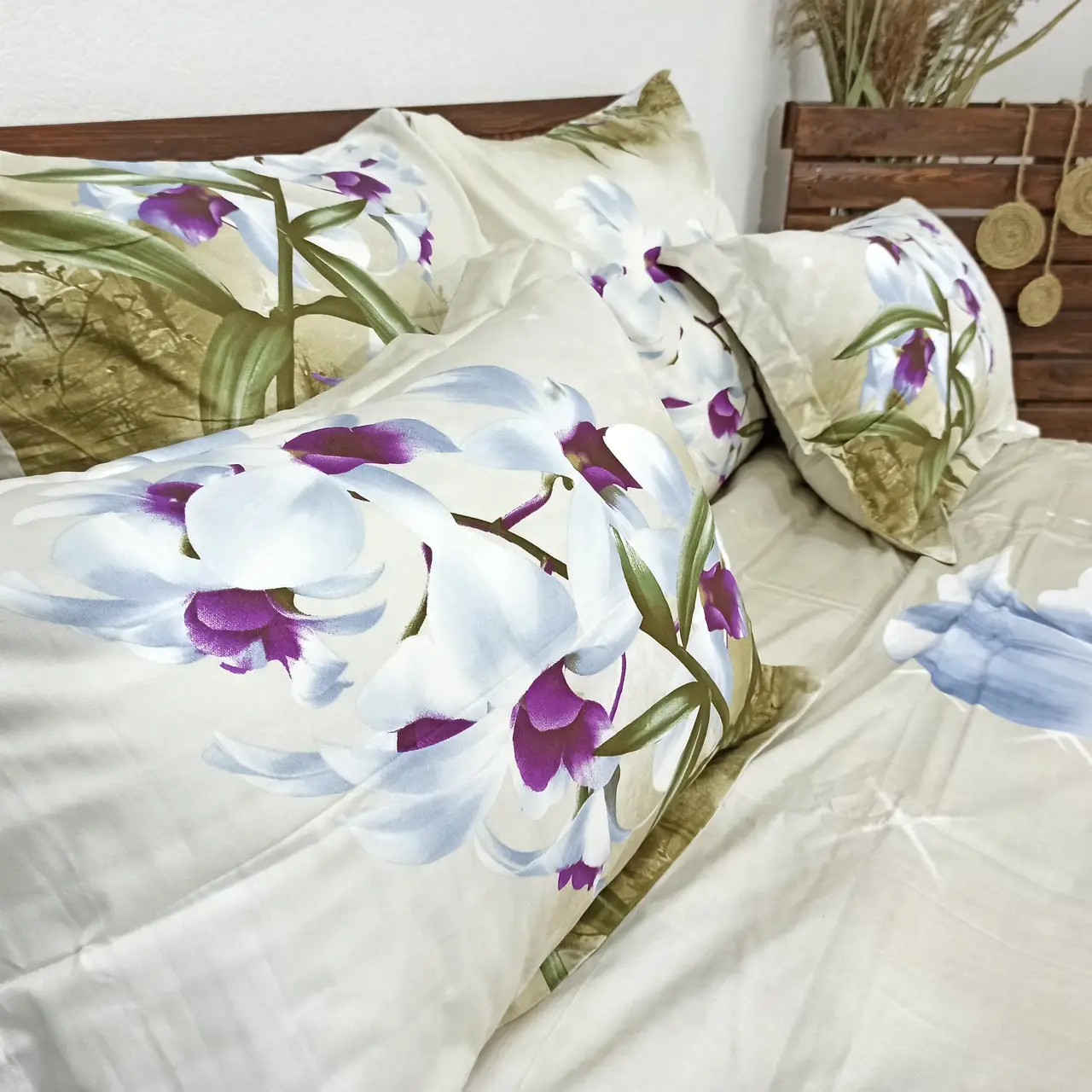 Постельное бельё евро Vie Nouvelle Сатин фотопринт RP A-17