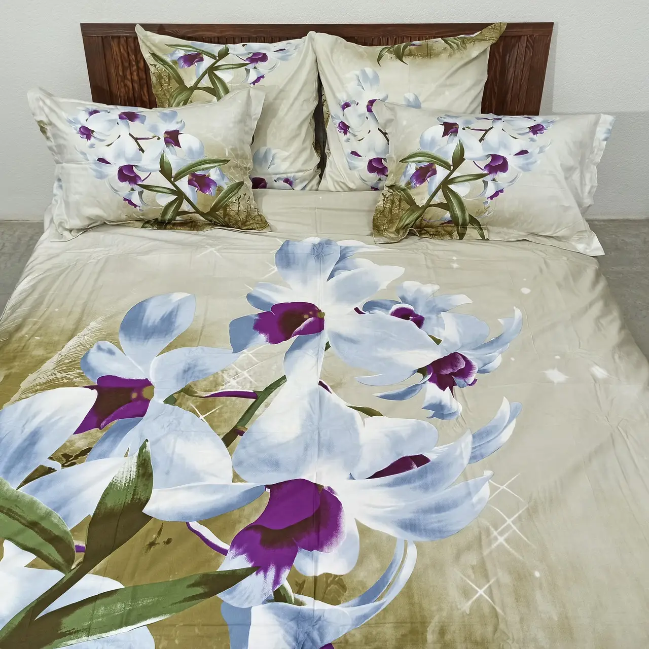 Постельное бельё евро Vie Nouvelle Сатин фотопринт RP A-17