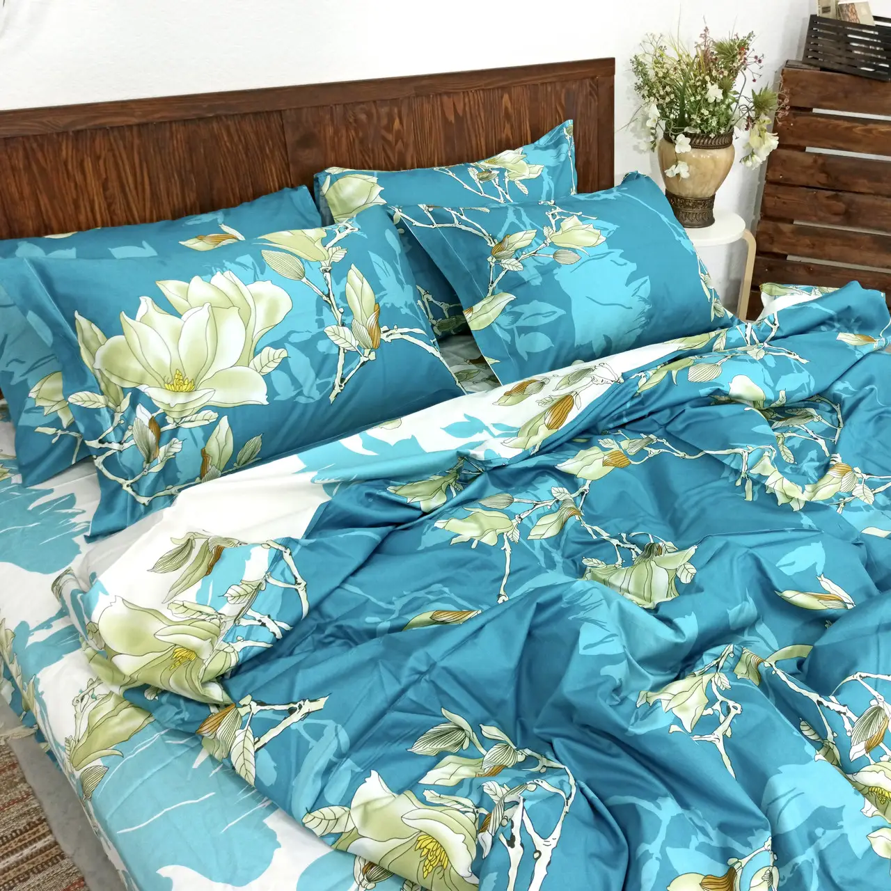 Постільна білизна євро Vie Nouvelle Сатин Фотопринт RP A-1