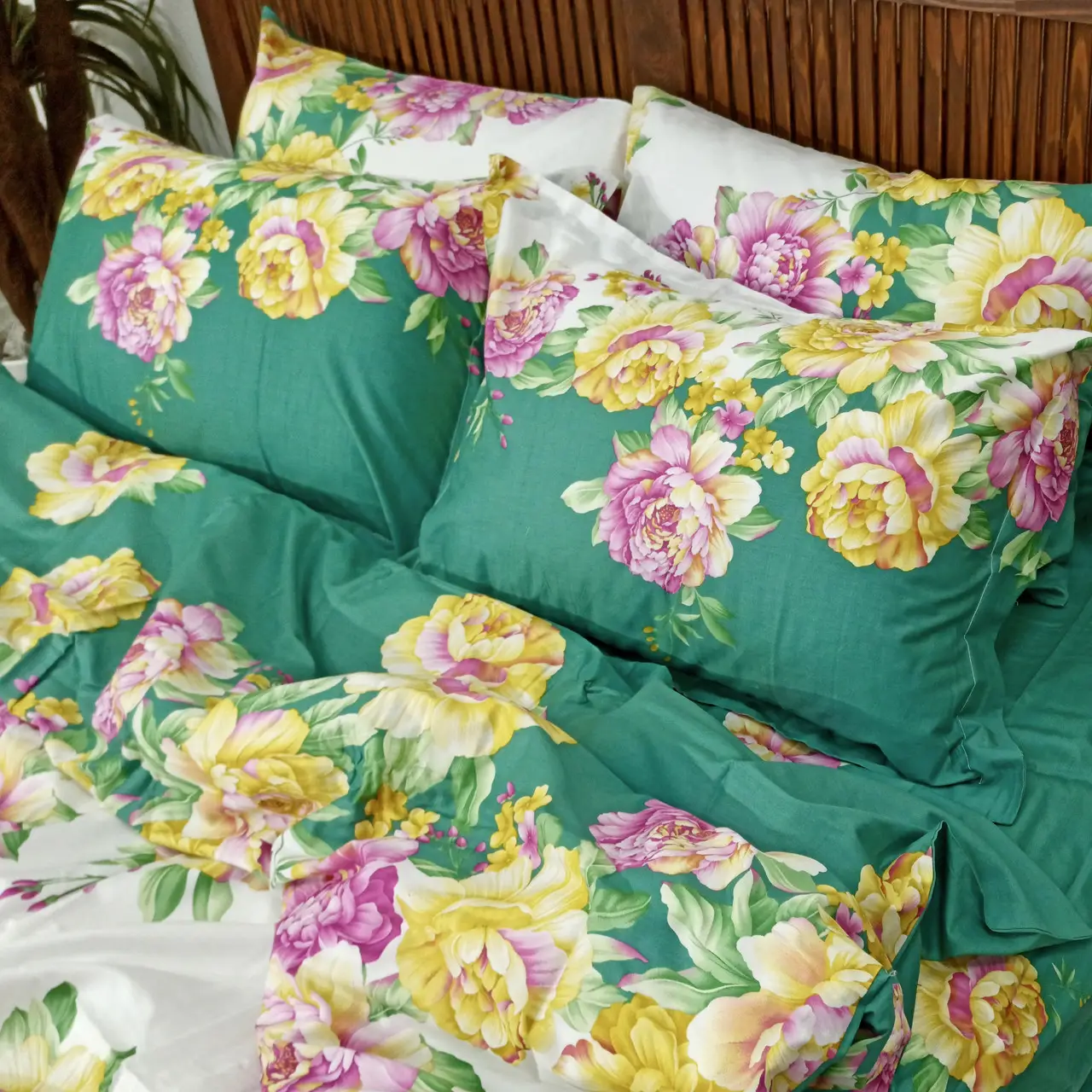 Постельное бельё евро Vie Nouvelle Сатин фотопринт RP A-11