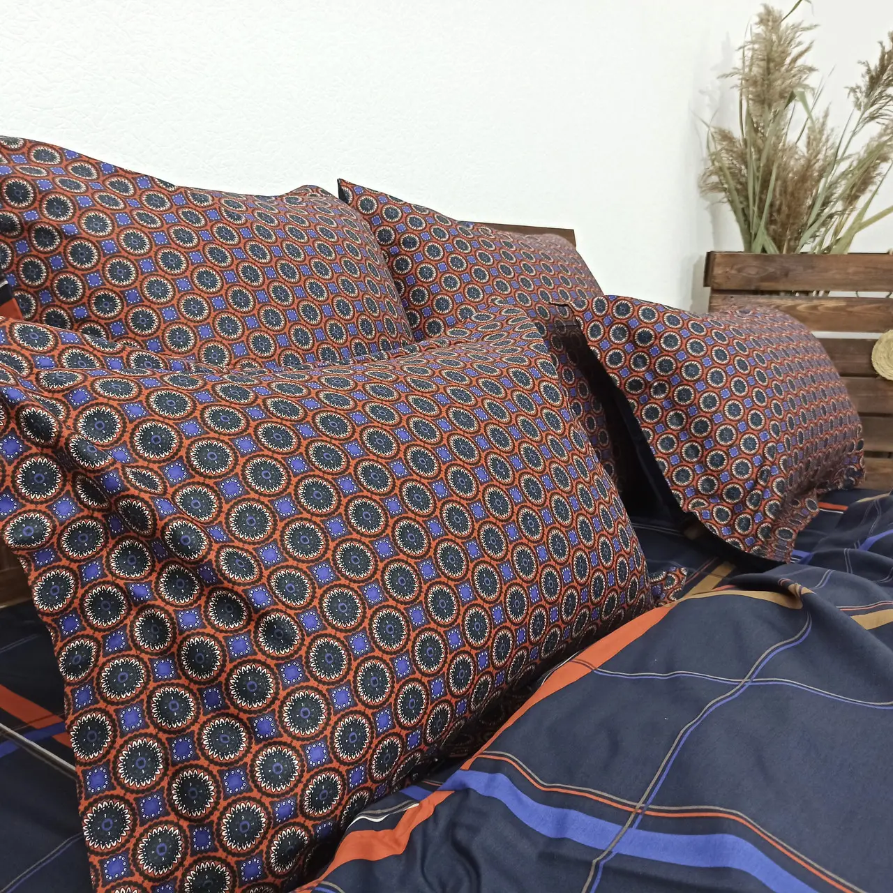 Постельное бельё евро Vie Nouvelle Сатин фотопринт RP A-12