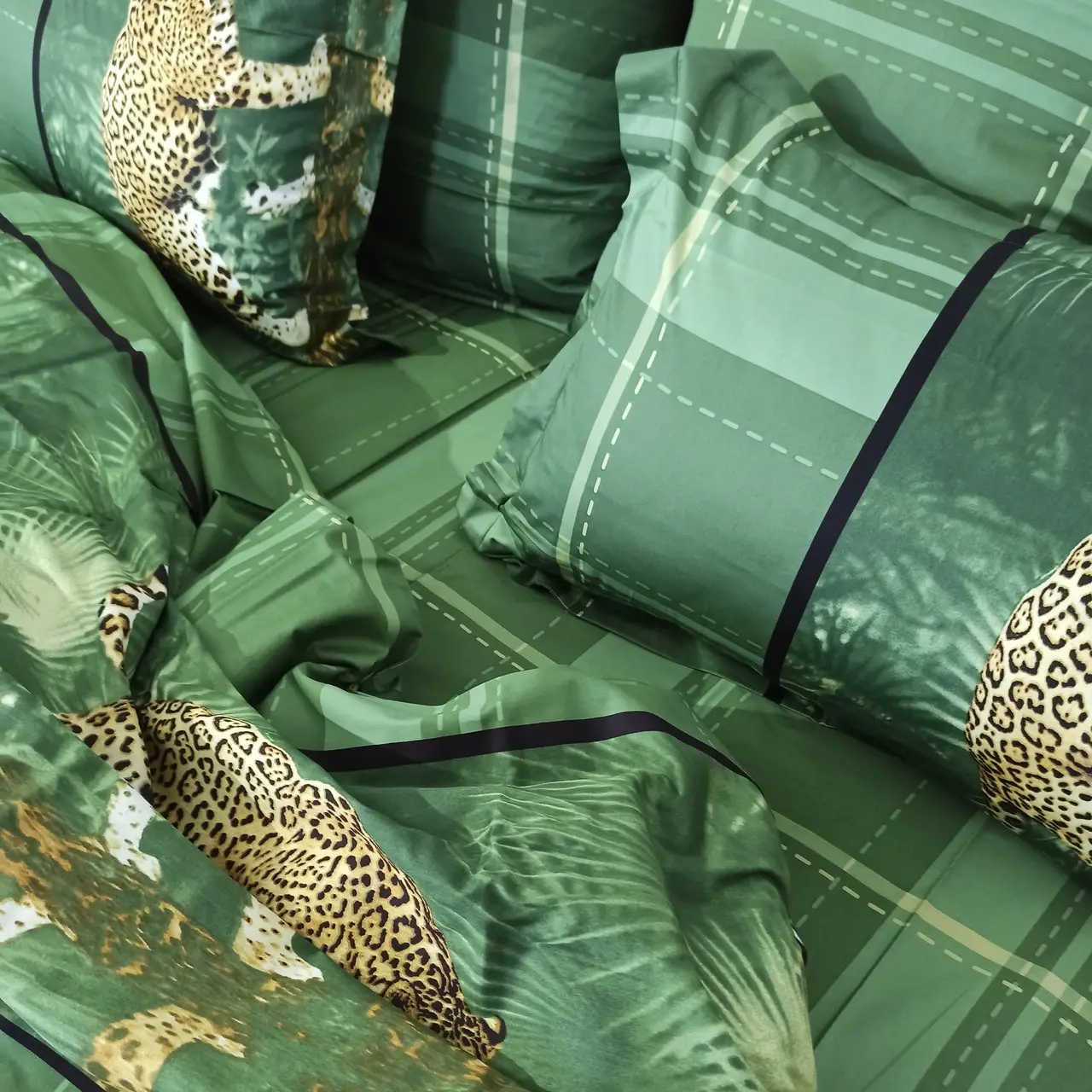 Постельное бельё евро Vie Nouvelle Сатин фотопринт RP A-14