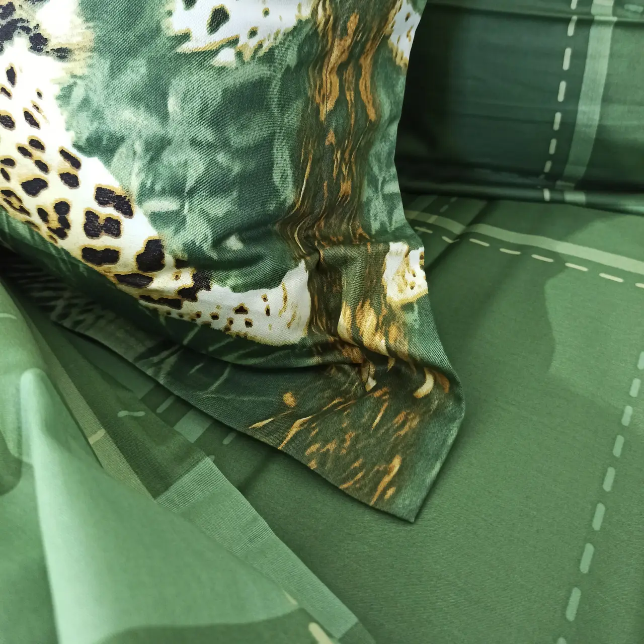 Постельное бельё евро Vie Nouvelle Сатин фотопринт RP A-14