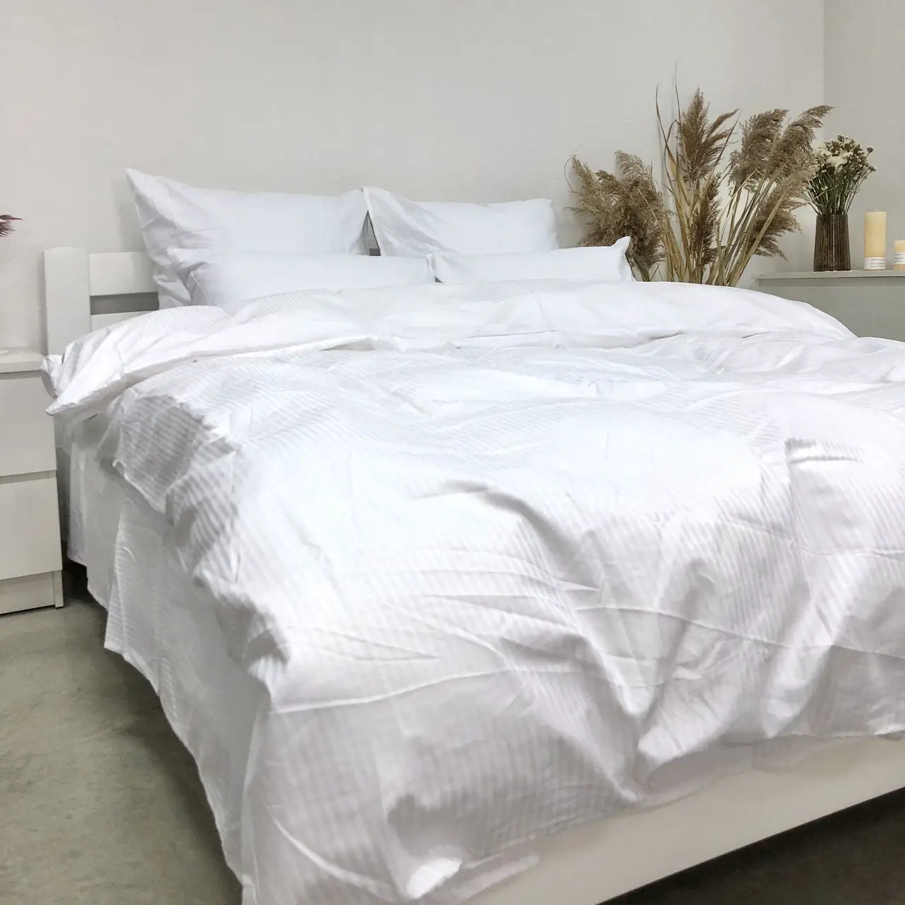 Постільна білизна Woodbury’s страйп-сатин White 0,5