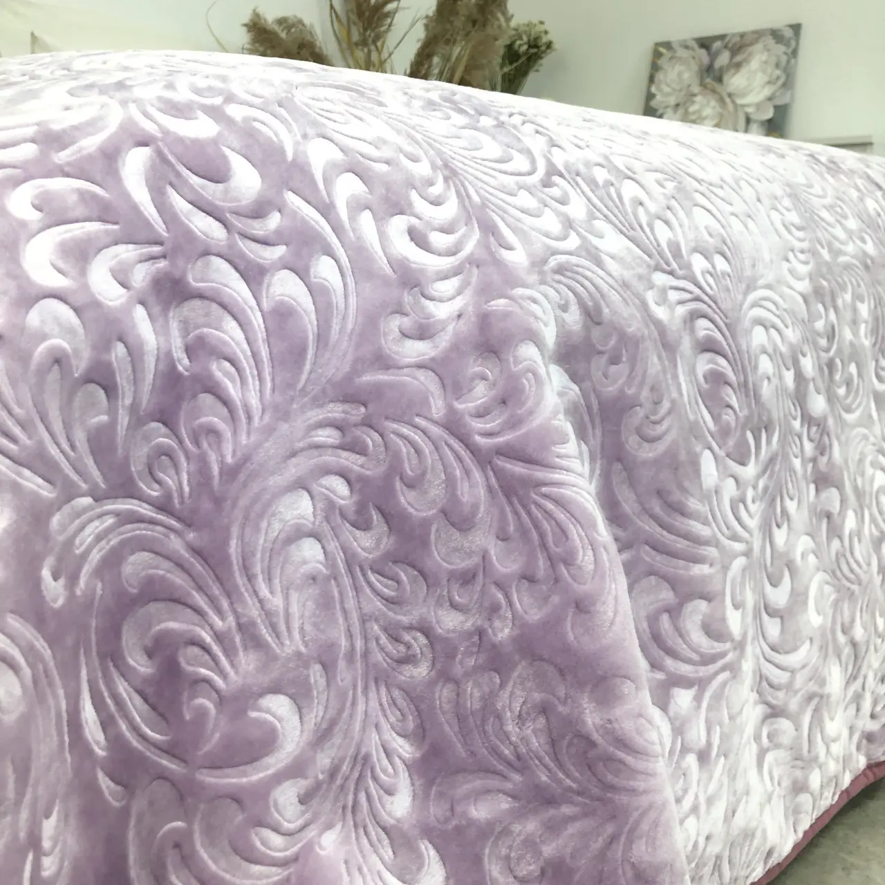 Плед велюровий з видавкою Vie Nouvelle акрил 200×240 VNB2