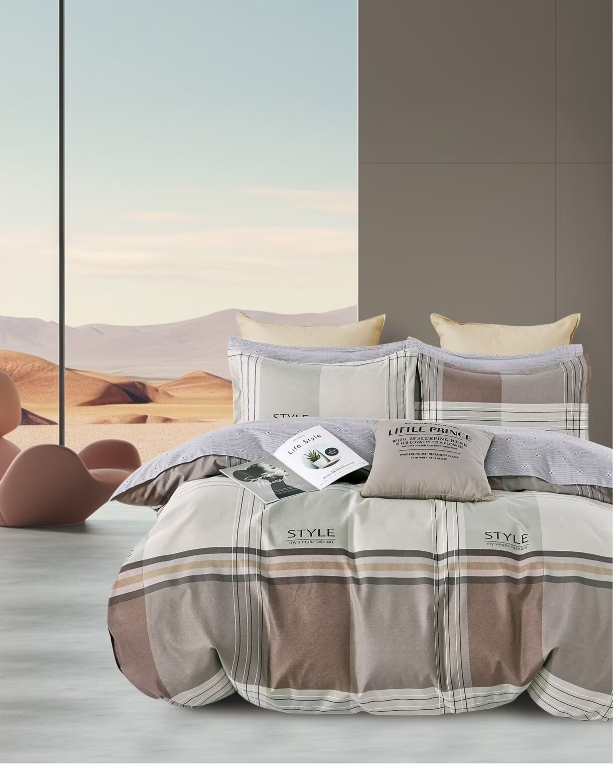 Постільна білизна Vie Nouvelle Velour Мікрофібра  D17