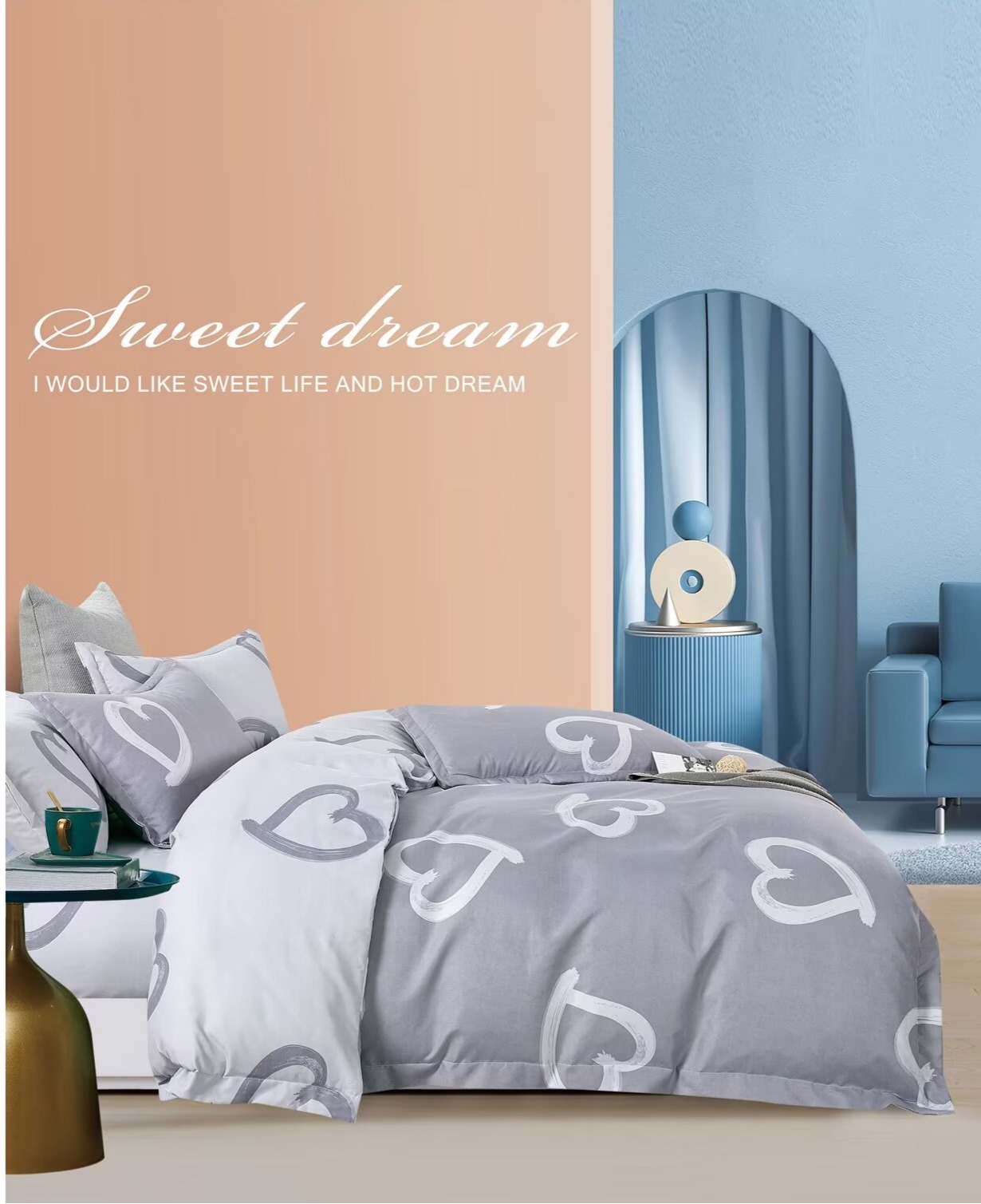 Постільна білизна Vie Nouvelle Velour Мікрофібра  D63